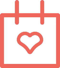 Calendar Heart Icon - icon - High Resolution PNG