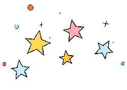 Colorful Stars and Dots - nightsky - Free PNG