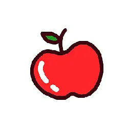 Red Apple - red - cute - High Resolution PNG