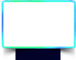 Neon Light Frame - minimalistic - High Resolution PNG