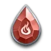 Flame Gem - Transparent Background PNG