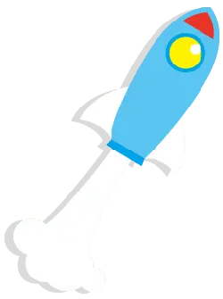 Blue Rocket - launch - rocket - PNG Images