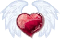 Heart with Wings - romantic - Transparent Layer PNG