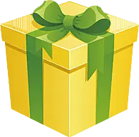 Gift Box - green - Transparent Layer PNG