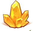 Yellow Crystal Ore - mineral - Free Download PNG