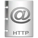 @HTTP Icon - silver - High Resolution PNG