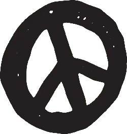 Peace Symbol - icon - Transparent Background PNG