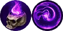 Skull and Flame - skull - Transparent Layer PNG