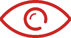 Red Eye Logo - icon - Transparent Background PNG