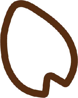 Brown Leaf - shape - No Background PNG
