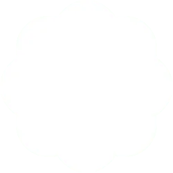 Gray Flower - simple - PNG