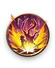 Flaming Dragon Badge - symbol - No Watermark PNG