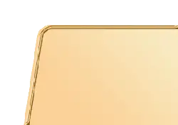 Gold Rectangle - metal - PNG
