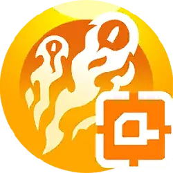 Flame Icon - orange - High Resolution PNG