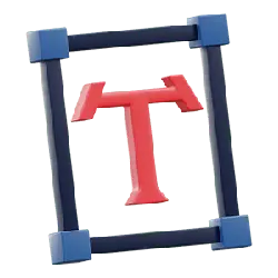 Red Letter T - 3D - No Background PNG