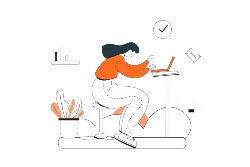Office Scene Illustration - Highly Rated PNG