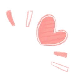Pink Heart Pattern - lines - No Background PNG