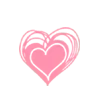Pink Heart Pattern - lines - PNG Images