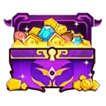 Treasure Chest - gems - purple - High Resolution PNG