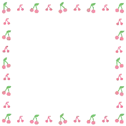 Cherry Border - simple - Transparent Layer PNG