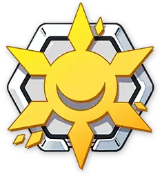 Sun Badge - geometric - Transparent Layer PNG