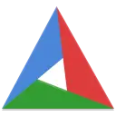 Colorful Triangle - art - No Background PNG