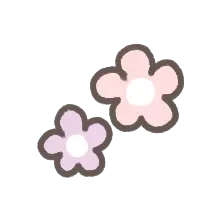 Two Flowers - Transparent Background PNG