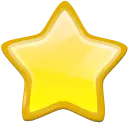 Star - shiny - yellow - PNG
