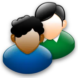 Two Person Icons - icon - Transparent Layer PNG