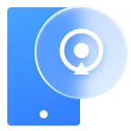 Blue Circular Icon - user interface - Transparent Background PNG