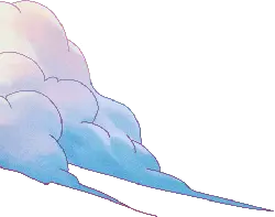 Clouds - pink - blue - Free PNG