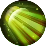 Green Glowing Planet - future - PNG