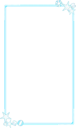 Blue Border Decoration Picture - stars - Free PNG