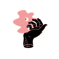 Hand Holding Pink Cloud - hand - High Resolution PNG