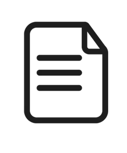 Document Icon - icon - graphic - Transparent Background PNG