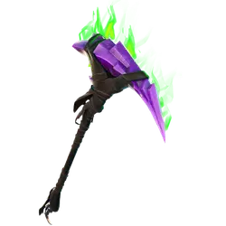 Purple Energy Axe - weapon - High Resolution PNG