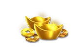 Gold Ingots and Coins - PNG Images