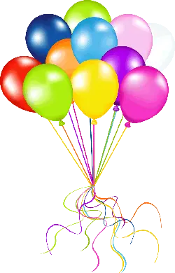 Colorful Balloons - happiness - Fast Download PNG