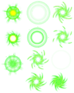 Green Light Patterns - energy - PNG