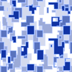 Blue Square Pattern - geometric shapes - No Background PNG