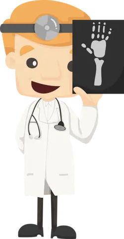 Cartoon Doctor - hands - Lossless PNG