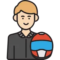 Man in Black Clothing with Blonde Hair - helmet - Lossless PNG