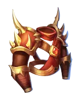 Dragon Rider Shoulder Guards - red - Transparent Layer PNG