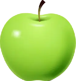 Green Apple - shiny - fruit - Lossless PNG
