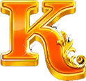 Letter K - gold - uppercase letter - No Background PNG
