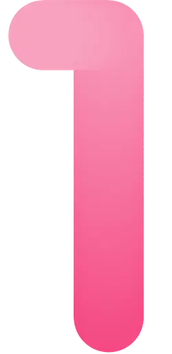 Number 1 in Pink - graphic - Free PNG