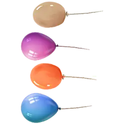 Colored Balloons - holiday - High Resolution PNG