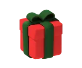 Gift Box - green - High Quality PNG