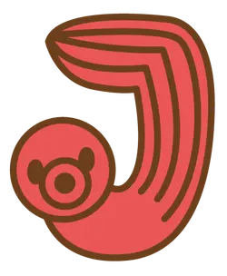 Red Letter J - design - Free Download PNG