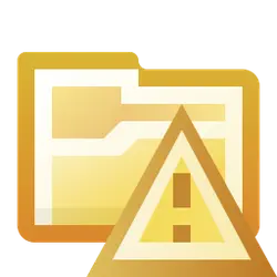Folder Warning Sign - attention - Transparent Background PNG